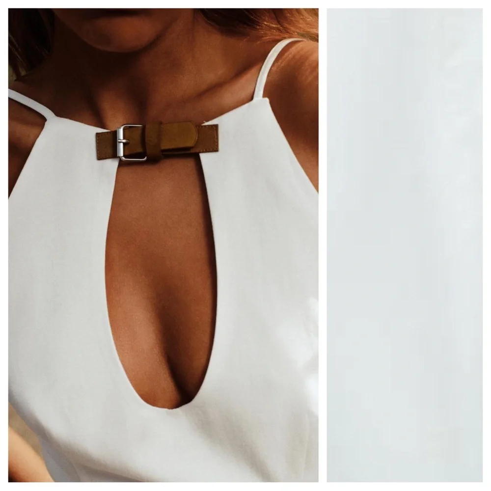 Zara White backless Mini Dress - Picture 3 of 13